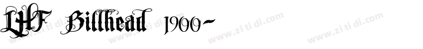 LHF Billhead 1900字体转换